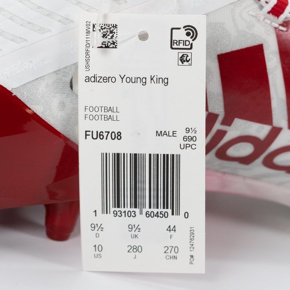 Adidas Adizero New Reign \'Floral - Red\' FU6708 Football Cleats size 9 - 13 main image 6